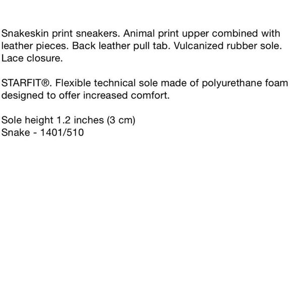 Zara Snake Python Print Sneakers with Suede Leather Trim - Picture 11 of 13